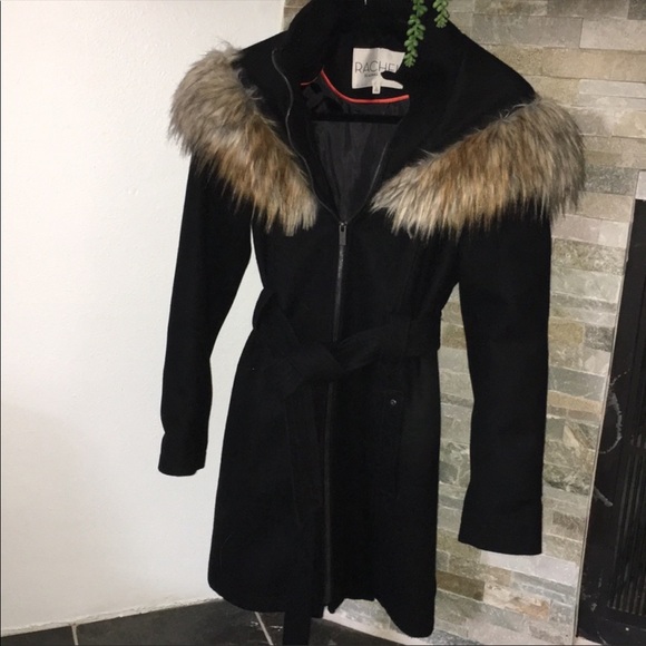 RACHEL Rachel Roy Jackets & Blazers - Rachel by Rachel Roy Fur Trim Coat